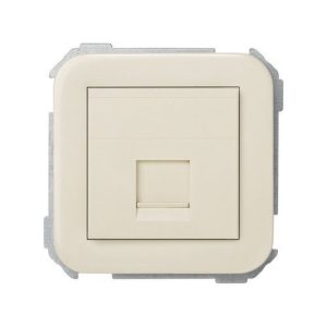 Tapa informática SIMON 31 con 1 conector universal marfil