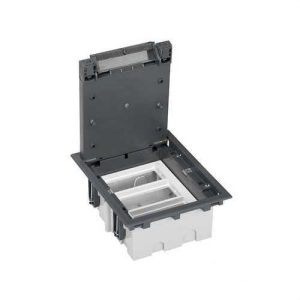 Caja suelo SIMON 500 CIMA con 3 módulos 70mm gris
