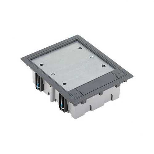 Caja suelo SIMON 500 CIMA con 3 módulos 70mm gris