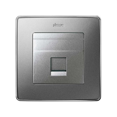 Placa V&D plana CG SIMON DETAIL 82 1 RJ-45AMP