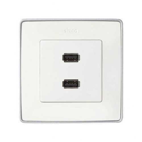 0701173662-1051-md02_500.jpg Placa SIMON 82 para conector 2xUSB 2.0 tipo-A blanco