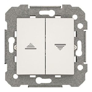 Pulsador persianas serie Viva en blanco