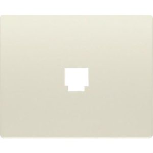 Tapa toma teléfono conector H 6 vías RJ11 emborne por perforación aislante, en beige