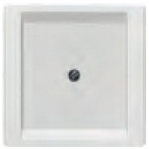 Placa ciega Delta style en blanco titán