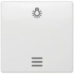 Tecla símbolo luz / visor instalación EIB en blanco eléctrico