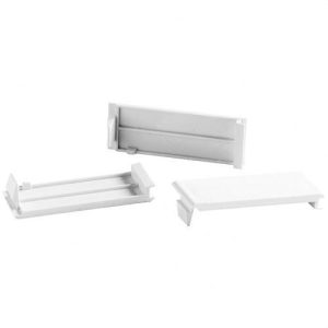 Tapa cubre huecos 1 módulo color blanco 100  unidades