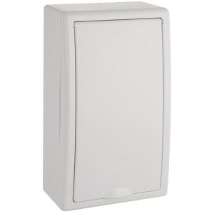 Caja de distribución de superficie de 4 elementos 165x300x95mm color blanco