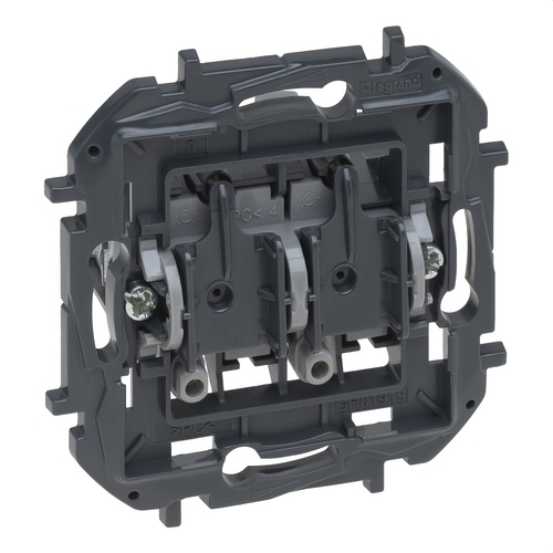 Interruptor doble Niloé Step 10AX 250V