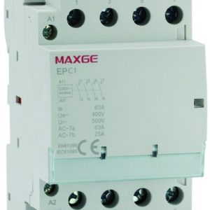 Contactor modular Alpha+ (3 módulos DIN) 4P (4 NO) 63A 230V AC
