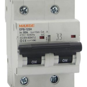 Interruptor magnetotérmico EPB125H Alpha+ 2P 80A curva C 10kA