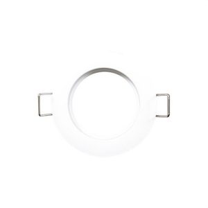 Aro empotrable fijo redondo 50mm aluminio blanco