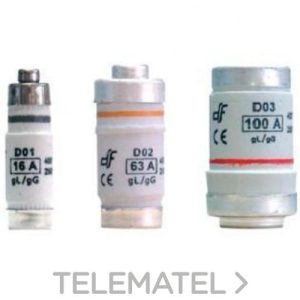 Cartucho fusible DO1 gL 2A E-14 100  unidades