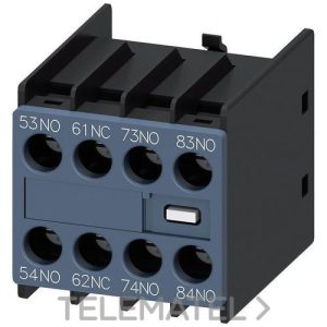 Contacto auxiliar 3NA+1NC circuito contactor auxiliar S00 tornillo
