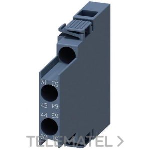 Contacto auxiliar lateral 1NA+1NC S0 tornillo