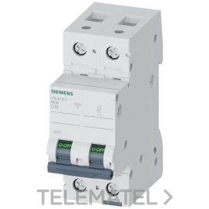 Interruptor automático 5SL4 10kA curva-C 1 polo+neutro 10A 70mm