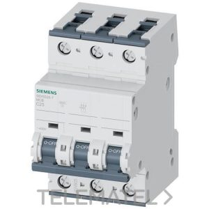 Interruptor automático 70 6kA curva-C 3 polos 25A