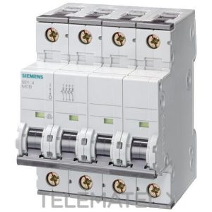Interruptor automático accesoriable 15kA curva-C 4 polos 20A