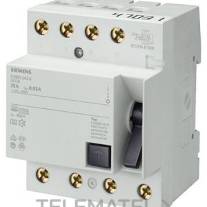 INTERRUPTOR DIFERENCIAL 70 CLASE-AC 4 MODULOS 4 POLOS 25A 500mA