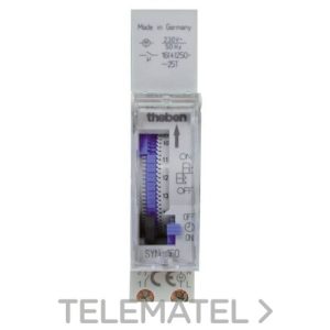 Interruptor horario analógico Syn 160 a E 1 módulo DIN diario 1 conmutador 16A