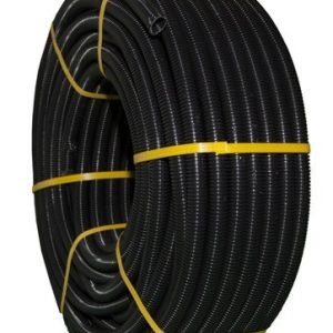 Tubo flexible de PVC corrugado diámetro 32 negro 50  unidades