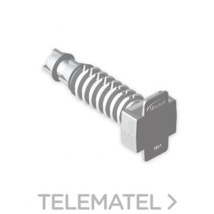 Taco presión U63X diámetro 6mm poliamida 6 gris 100  unidades