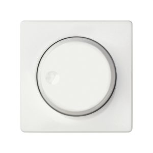 Placa SIMON 82 mecanismo electrónico giratorio blanco mate