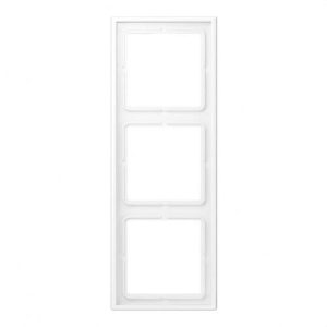 Marco triple 81x223mm LS 990 lacado mate blanco alpino mate para montaje horizontal o vertical