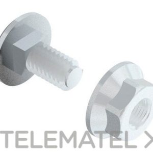 Kit unión para instalaciones de bandeja Pemsaband, tornillo+tuerca M 6, en acero, acabado electrocincado EZ 100  unidades