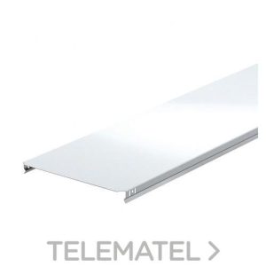 Tapa recta para cubrir tramos de bandejas, ancho 100 mm, en acero, acabado sendzimir PG 100  unidades